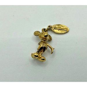 VTG Disney Sterling Silver Mickey Mouse Rare Charm Pendant